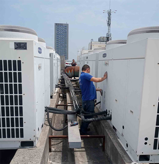 隆子中央空调制热和不制冷系统维修方法